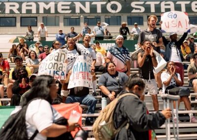 Street Soccer USA fans at Homeless World Cup 2023 - Sacramento © Dan Higginson