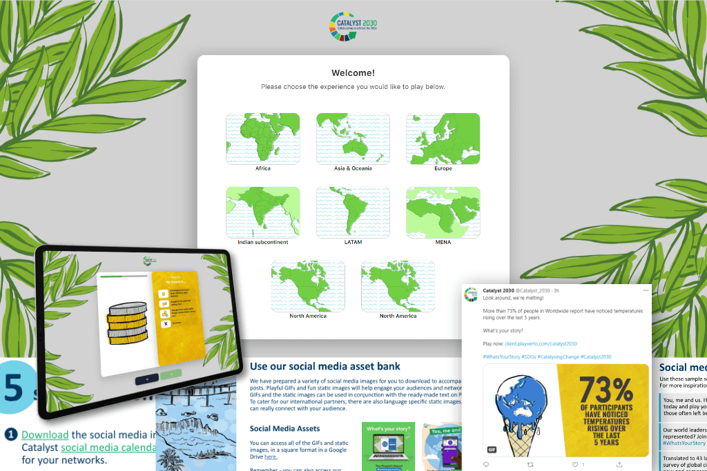 Ways of sharing the Catalyst 2030 survey